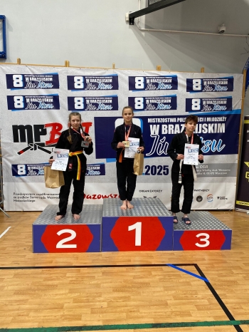 Janina Salamon na podium