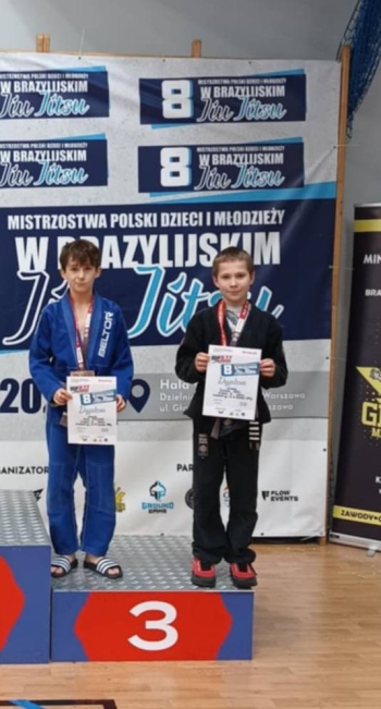 Julian Welc na podium
