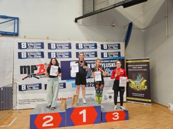 Majka Zdun na podium