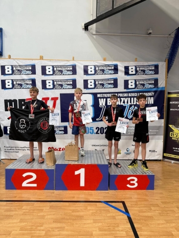 Tymon Fabianowicz na podium
