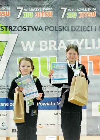 Aniela Dębkowska na podium