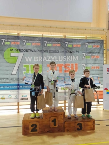 Aleksy Szewczyk na podium