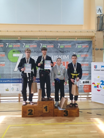 Mikołaj Brzeziński na podium