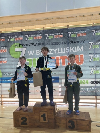 Tadeusz Salamon na podium