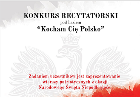 Gminny Konkurs Recytatorski “Kocham Cię Polsko!”