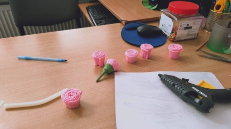 Warsztaty tworzenia palm w świetlicy klasy 1 i 3 