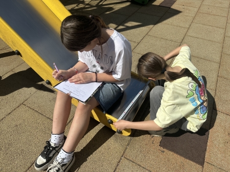 Plac zabaw pod lupą matematyków z klasy 3a