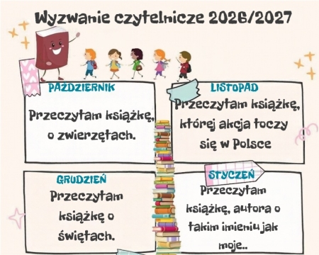 WYZWANIE CZYTELNICZE 2026/2027! 