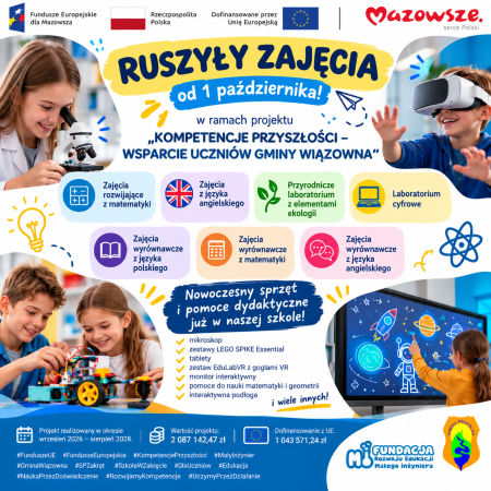 Wystartowaliśmy z projektem „Kompetencje przyszłości”!