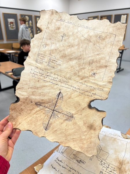Mapa zaginionych skarbów templariuszy 