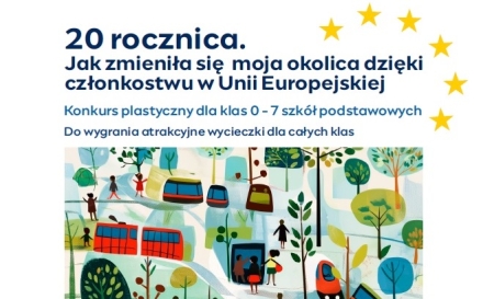  Konkurs plastyczny „20 rocznica - jak zmieniła się moja okolica dzięki członkostwu Polski w Unii Europejskiej”